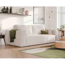idohome Schlafcouch Cord 3-Sitzer Beige