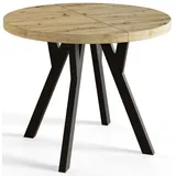 alpi möbel OVO Ø 100-200 cm beige/schwarz
