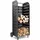 Tectake Kaminholzregal Stahl 45 x 55 x 104 cm Schwarz