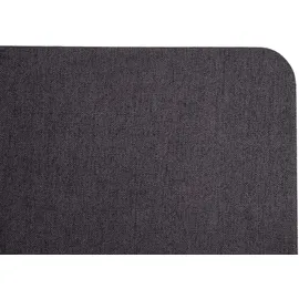 Mendler Akustik-Tischtrennwand HWC-G75, Büro-Sichtschutz Schreibtisch Pinnwand, doppelwandig Stoff/Textil ~ 60x75cm braun-grau