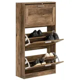 SoBuy Schuhkipper 60 x 115 x 23 cm offen / braun