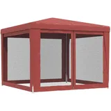 vidaXL Partezelt 3 x 3 m inkl. 4 Seitenteile Rot