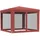 vidaXL Partezelt 3 x 3 m inkl. 4 Seitenteile Rot