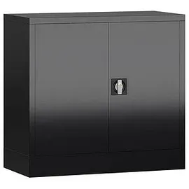 Classix Stahlschrank X-530309 tiefschwarz 80,0 x 38,0 x 75,0 cm, aufgebaut