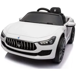 TPFLiving Elektro-Kinderauto Maserati Ghibli weiß