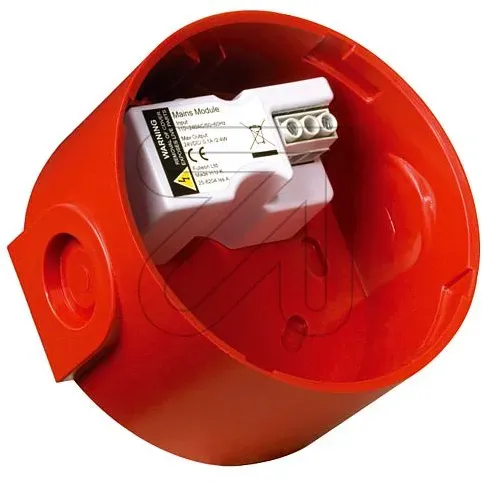 Spannungswandler-Sockel 86-264V/24VDC rot