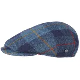 LIERYS Capri Harris Tweed Flatcap Schirmmütze Herren Handmade in Italy Herbst Winter blau 57 cm - 57