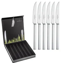 Picard & Wielpütz Steakmesser Girona 17,9 cm 6-tlg. Edelstahl spülmaschinengeeignet Silberfarben