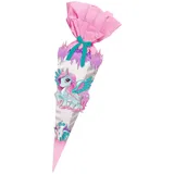 Ursus 9890001 - Schultüte Bastelset Easy Line Pegasus, 6 eckig, Höhe ca. 41 cm, Durchmesser ca. 15 cm, von 3 - 99 Jahren, alle Teile vorgestanzt, inklusive Bastelanleitung, zum Selbstgestalten