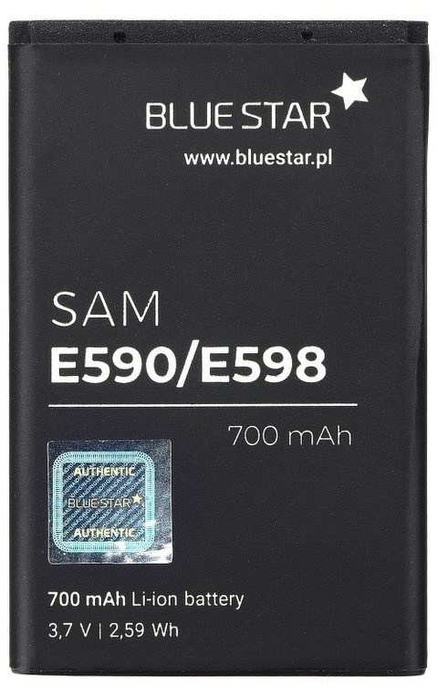BlueStar Bluestar Akku Ersatz kompatibel mit Samsung E330 / E338 700 mAh Austausch Batterie Accu BST2927SE Smartphone-Akku