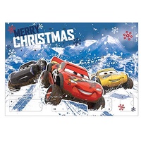 Adventskalender für Kinder mit 24 Schreibwaren Überraschungen, Cooles Disney Pixar Cars Motiv, ca. 45 x 32 x 3 cm