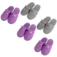 Tianmao Hausschuhe 5er-Set Gästehausschuh Filzpantoffel Hotelslipper Antirutsch Slipper Universalgröße 28.5 * 11cm hochwertig Gästepantoffeln für Spa, Party, Schlafzimmer,Hotel - Einheitsgröße