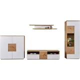 vogl möbelfabrik Wohnwand Set, 4 Stk. tlg., weiß