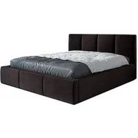 Mebloland Polsterbett ORINO mit Matratze und Bettkasten. - 160x200