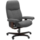 STRESSLESS Bürostuhl Consul Office Leder Grau Batick Grey M (Medium)