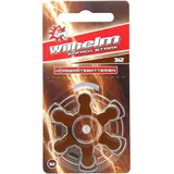 6 x WILHELM Hörgerätebatterien Typ 312 braun Hörgerätbatterie PR41 ZL3 1,4/1,45 V