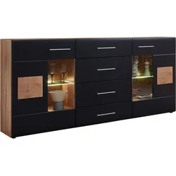 Sideboard INNOSTYLE "Sonate", schwarz, B:170cm H:93cm T:40cm, FSC-zertifizierter Holzwerkstoff, Sideboards, Elemente sind flexibel kombinierbar und passen in jeden Wohnbereich.