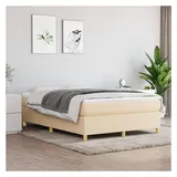 vidaXL Boxspringbett 140 x 200 cm Creme