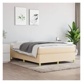 vidaXL Boxspringbett 140 x 200 cm Creme