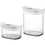 Emsa Vorratsdose OPTIMA 11,9 cm hoch transparent/weiß 0,38 l, 1 St.