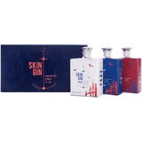 Skin Gin | Handcrafted German Gin | Hamburg Edition Geschenk | Manufaktur Gin aus dem Alten Land | Koriander-Grapefruit-Limetten | 42% 1500ML