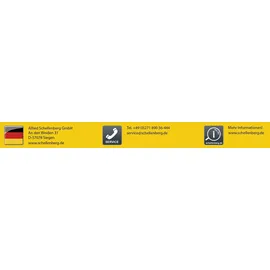 Schellenberg Rollladenprofil für System Mini 120 x 3,7 cm grau - Grau