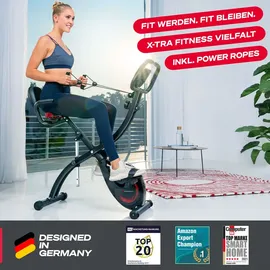 Sportstech X150 3in1 Ergometer Fahrrad klappbar | schwarz