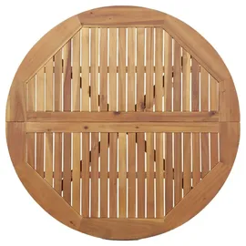 vidaXL Gartentisch Ø 110 x 75 cm Massivholz Akazie