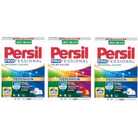 PERSIL Professional Pulver-Set 3x 130 Waschladungen (390WL) 1x Color & 2x Universal, Waschpulver-Set Großpackung mit Tiefenrein Technologie, auch für Profis, für hygienische Frische