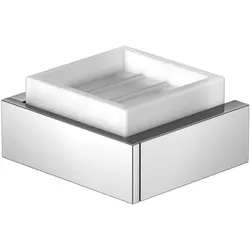 Steinberg Serie 460 Seifenhalter Glas weiß 460.2201, Accessoires, chrom