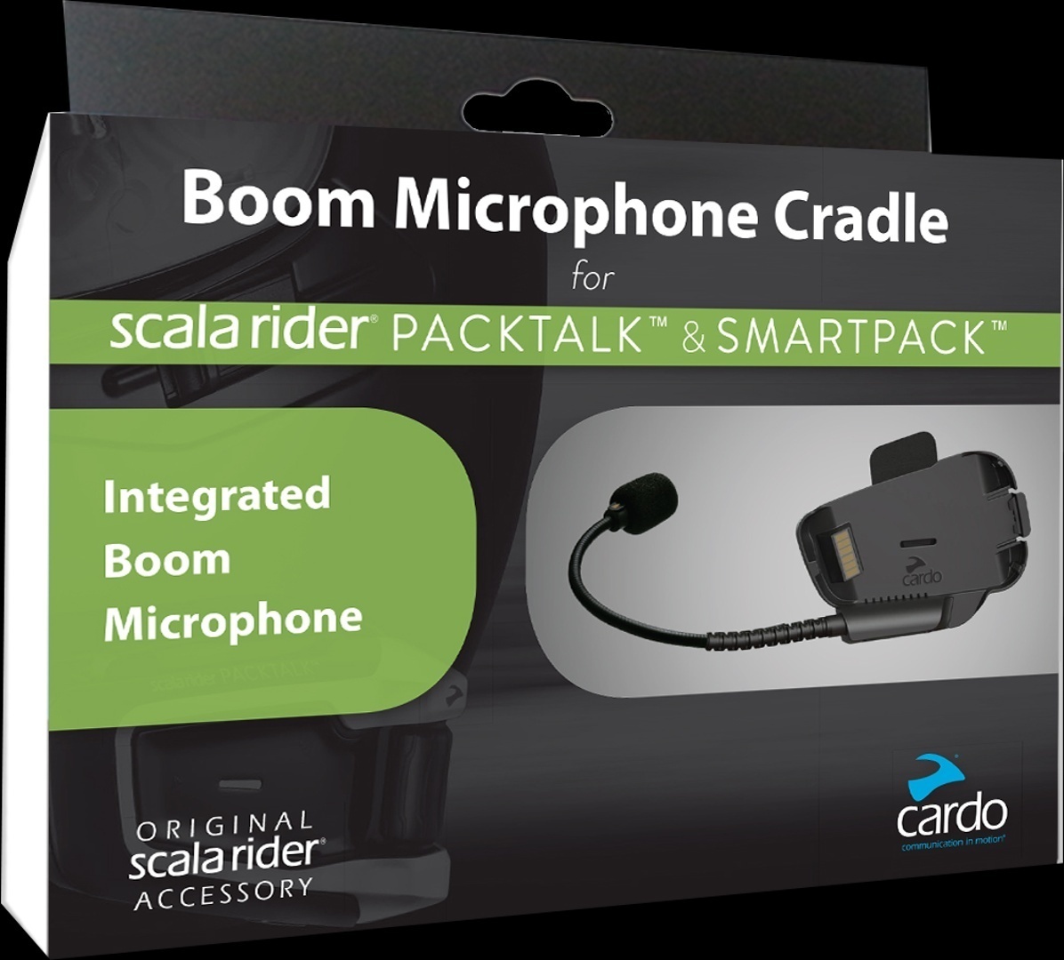 Cardo Packtalk / SmartH Boom microfoon cradle, zwart, Eén maat