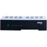 APEBOX S WiFi-Full-HD-Satellitenreceiver (1080p, 1x DVB-S2, USB 2.0, HD-Out, WiFi, CA-Kartenleser, LED-Display, IR, optisches SPDIF, AV-Kabel, RS232 und YouTube)