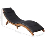 vidaXL Sonnenliege 95 x 61 x 23 cm Dunkelgrau