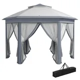 Outsunny Faltpavillon mit Tragetasche 405L x 405B x 285H cm