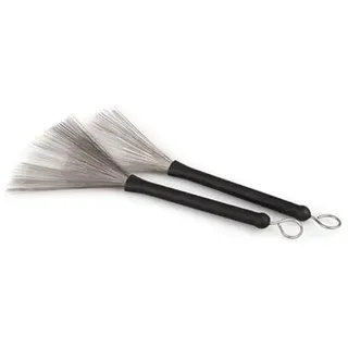 ROSENICE Schlagzeug Schlagzeugbesen Jazzbesen Drum Besen Trommel Büsche Sticks Drumstick Versenkbar, 2pcs