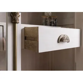 MASSIVMOEBEL24.DE Buffet Mango 204 x 50 x 210 cm Weiß