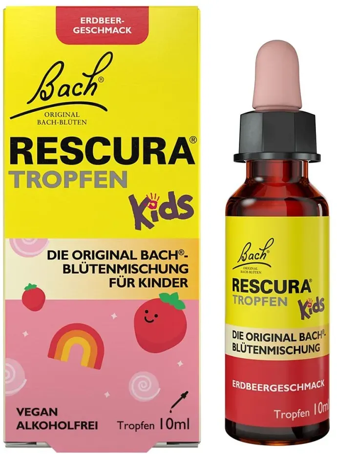 Bach RESCURA Kids Erdbeer Tropfen alkoholfrei Blütenmischung