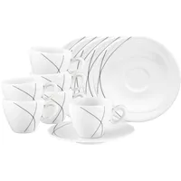 SELTMANN WEIDEN Espressotasse mit Untertasse 0,11 l Grau 6 St.