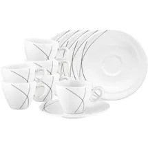 SELTMANN WEIDEN Espressotasse mit Untertasse 0,11 l Grau 6 St.