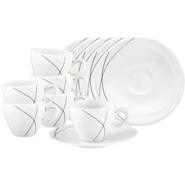 SELTMANN WEIDEN Espressotasse mit Untertasse 0,11 l Grau 6 St.
