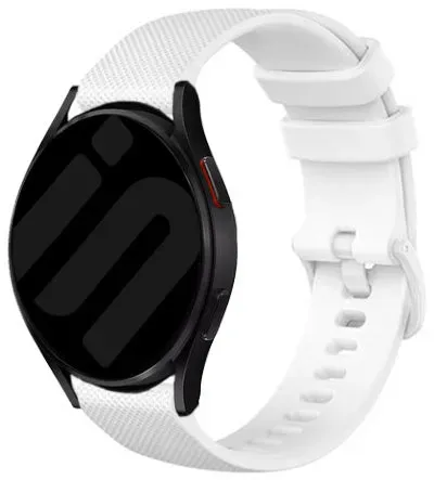 Strap-it Oppo Watch Armband Silikon 'Premium' für Oppo Watch X3 - Weiß - Schnallenverschluss