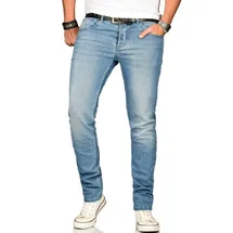 Alessandro Salvarini Straight-Jeans ASAngelo blau 32