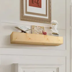 VEVOR Kaminsims Kaminkonsole Kaminverkleidung Schweberegal Regal 183cm Holzfarbe
