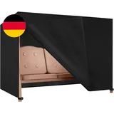 Dokon Hollywoodschaukel Abdeckung 4 Sitzer Wasserdicht Winterfest Winddicht Uv-B