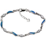 VIVANCE Armband 925/- Sterling Silber synth. Opal Zirkonia«, 62960612-0 weiß + blau)