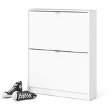 Home Affaire Schuhschrank mit zwei Türen, Farbe weiß 70,3 x 85,2 x 16,55 cm