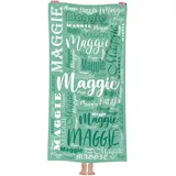 MJARTORIA Personalisiert Strandtuch Microfaser Badetuch mit Namen Kinder Damen, Beach Towel Handtuch Badetuch Stranddecke Schnelltrocknend für Reise Schwimmen Sauna Yoga Fitness 90x180cm Mikrofaser