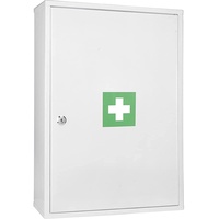 Erste-Hilfe-Wandhalterung, Schrank, Schließfach, abschließbare Box, Wandmontage, für Medizin und Erste-Hilfe-Behälter, Aufbewahrung Notfall-Schließfach, Medizinschrank (klein)