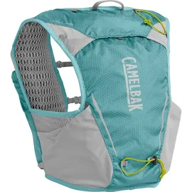 CamelBak Ultra Pro 6l+2 Quick Stow Flasks Trinkweste - Aqua Sea / Silver - M