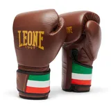 Leone 1947 Boxhandschuhe Italy ’47 10 oz Vintage-Braun – Premium Boxhandschuhe aus Leder, für Training & Sparring – GN039